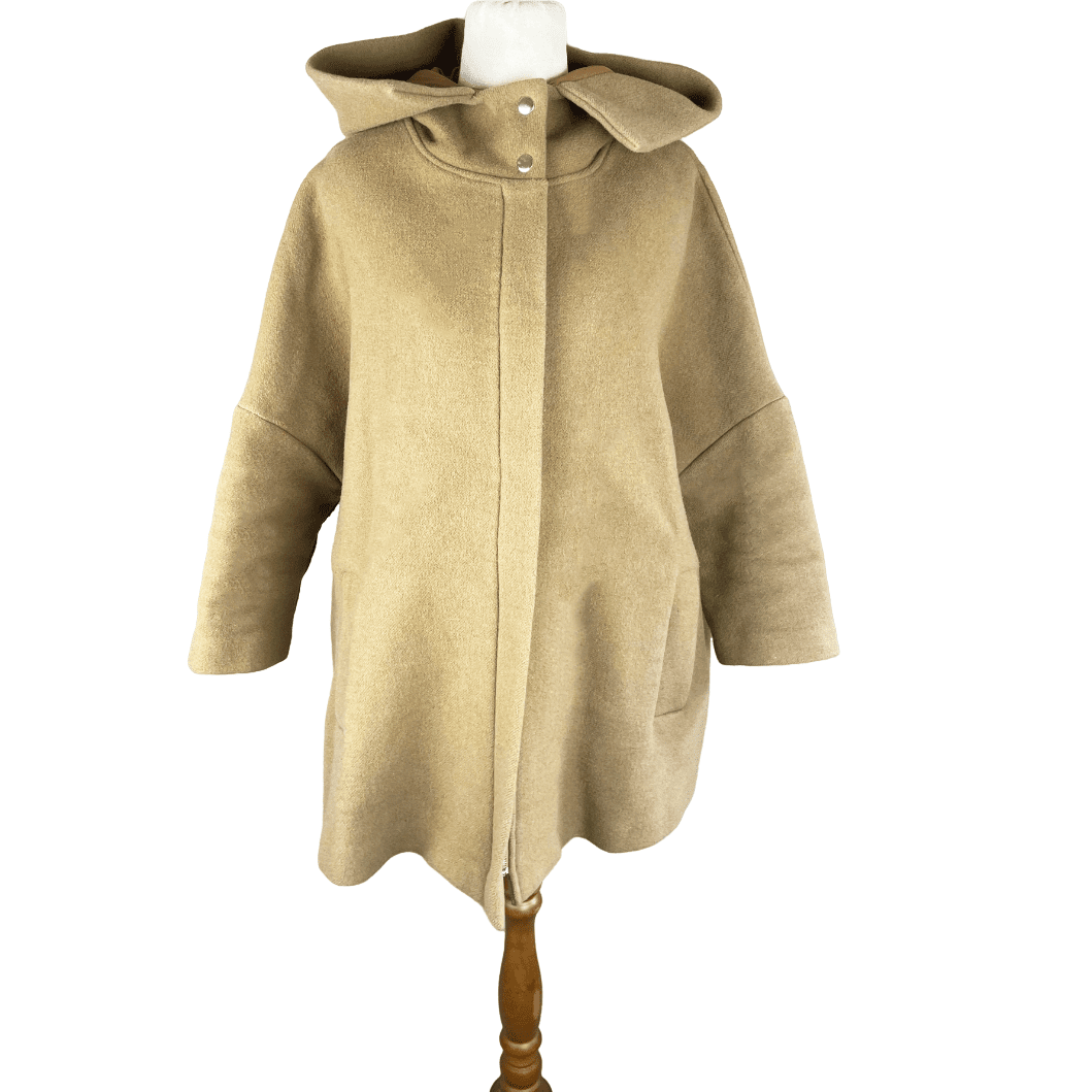 Isaac & Lulu camel wool-blend coat | size 10-12