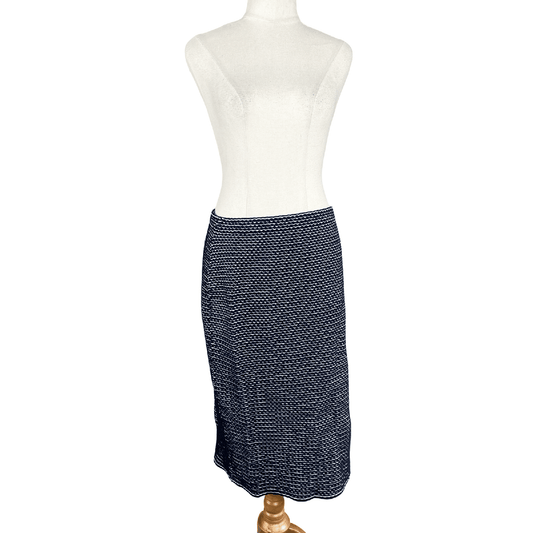 Jacqui.E black and white midi skirt | size 12