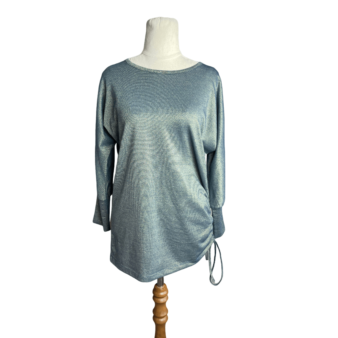 Joanna Morgan blue metallic top | size 8-10