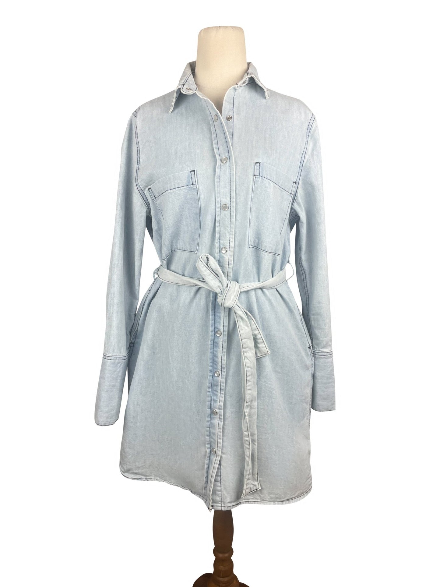 Legoe Heritage light blue denim dress | size 10 maternity wear