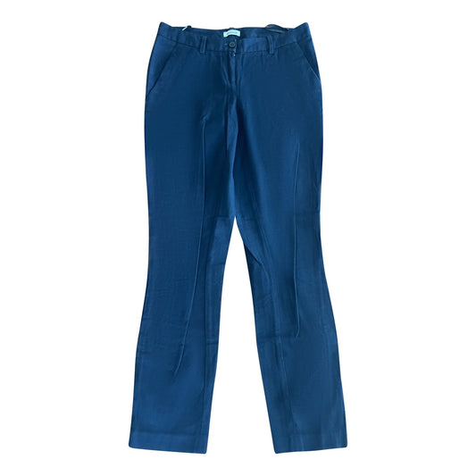 Marcs navy and black stitch trousers | size 6