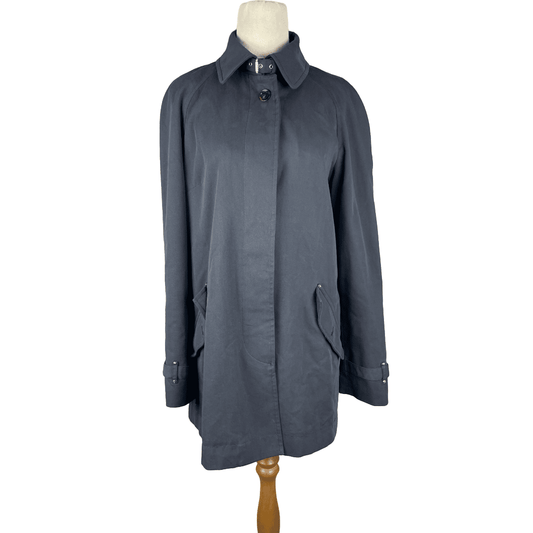 Massimo Dutti navy trench coat | size 10-12