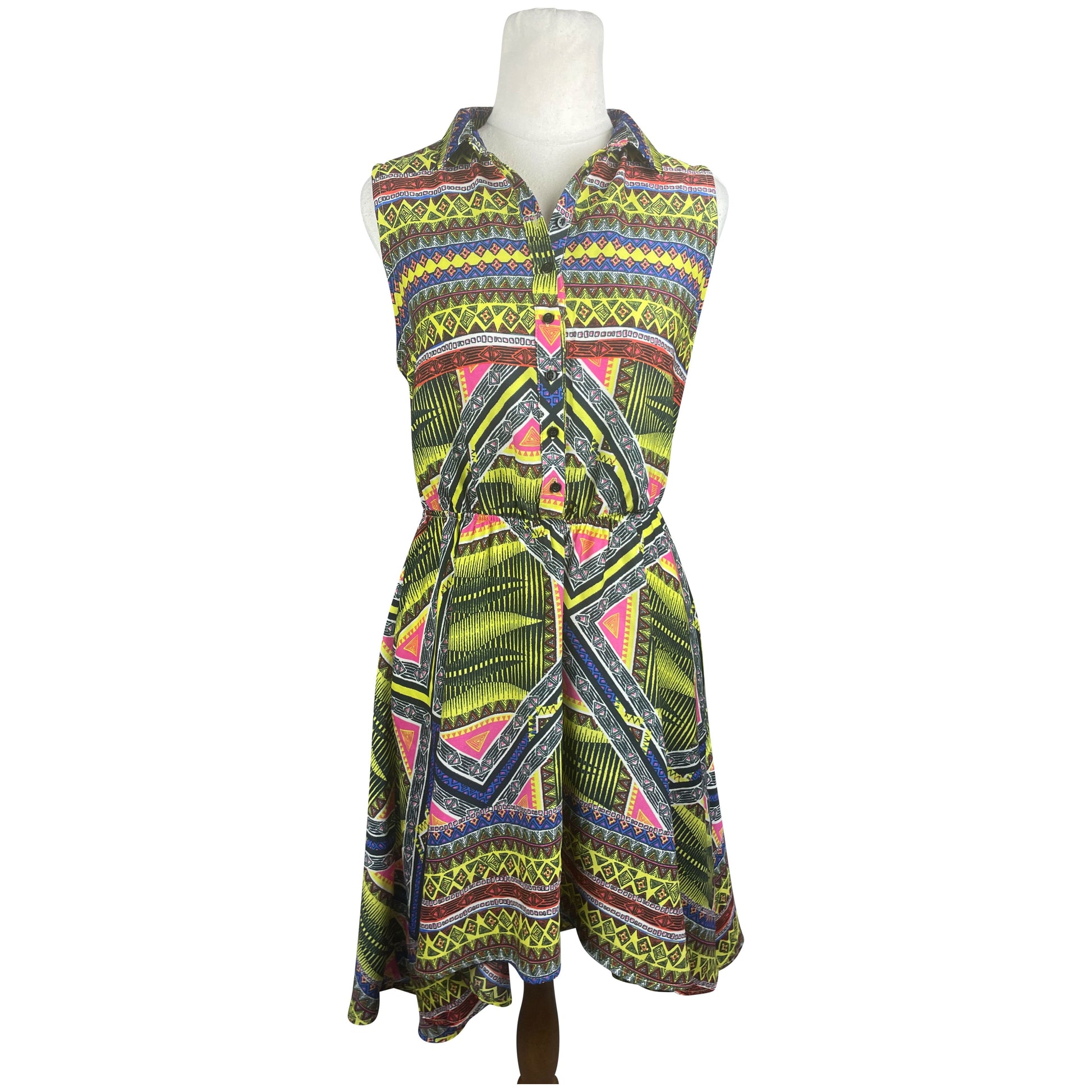 River Island multi coloured Aztec dress | size 10