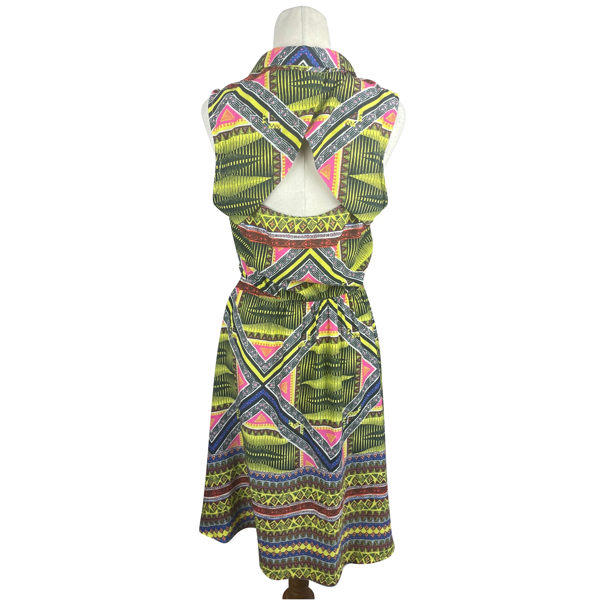 River Island multi coloured Aztec dress | size 10