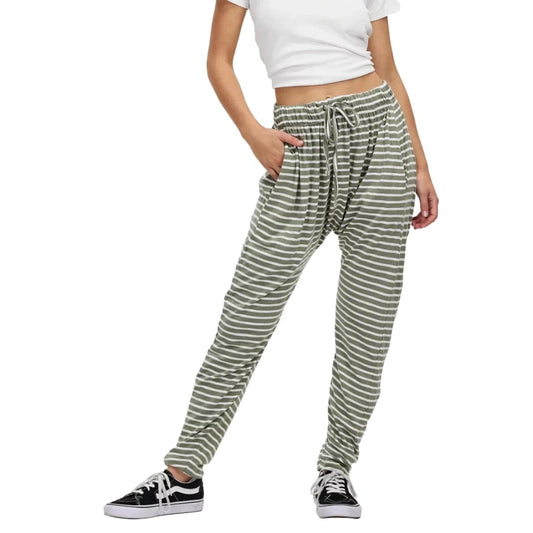 Silent Theory stripe khaki relaxed pant | size 12