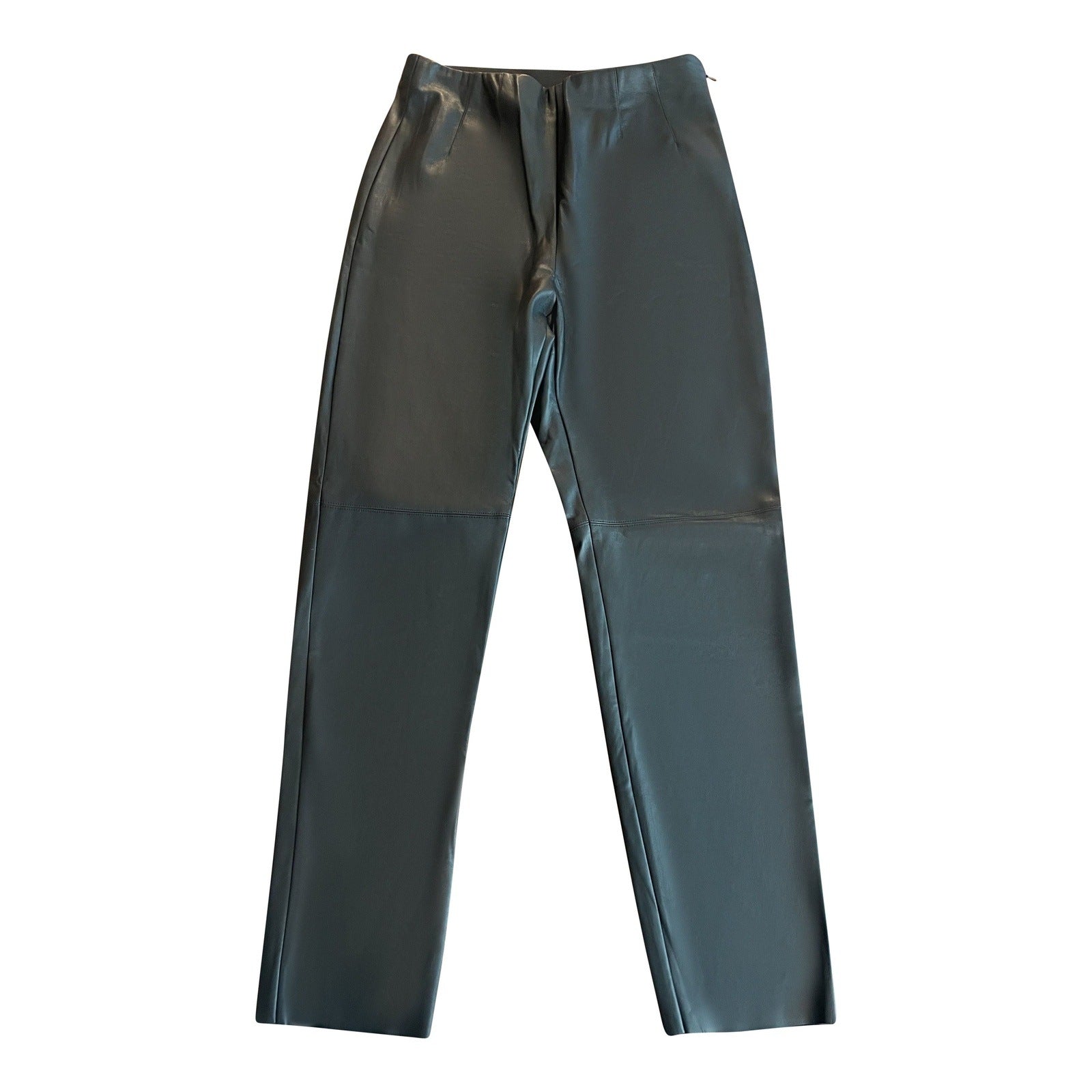 Stella & Gemma black leather look trousers | size 12