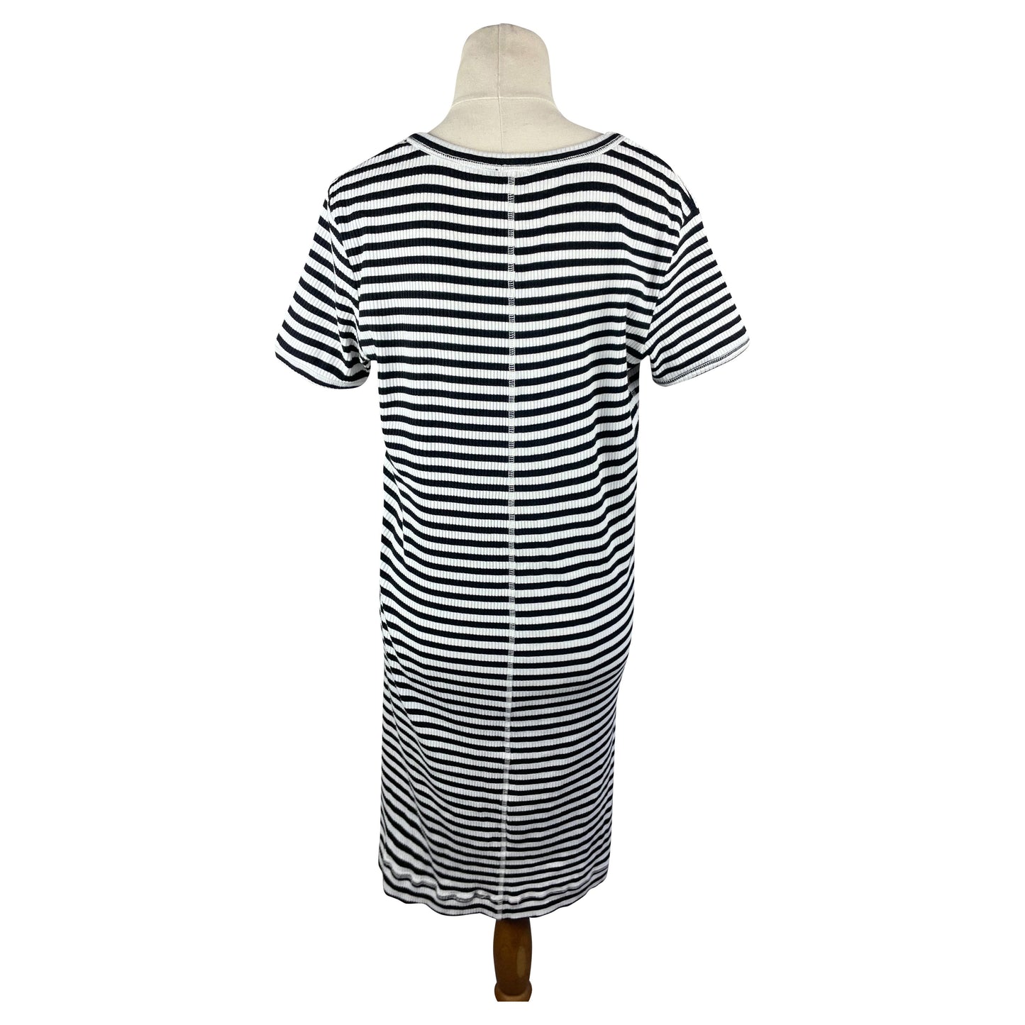 Storm white dress w black stripes | size 12
