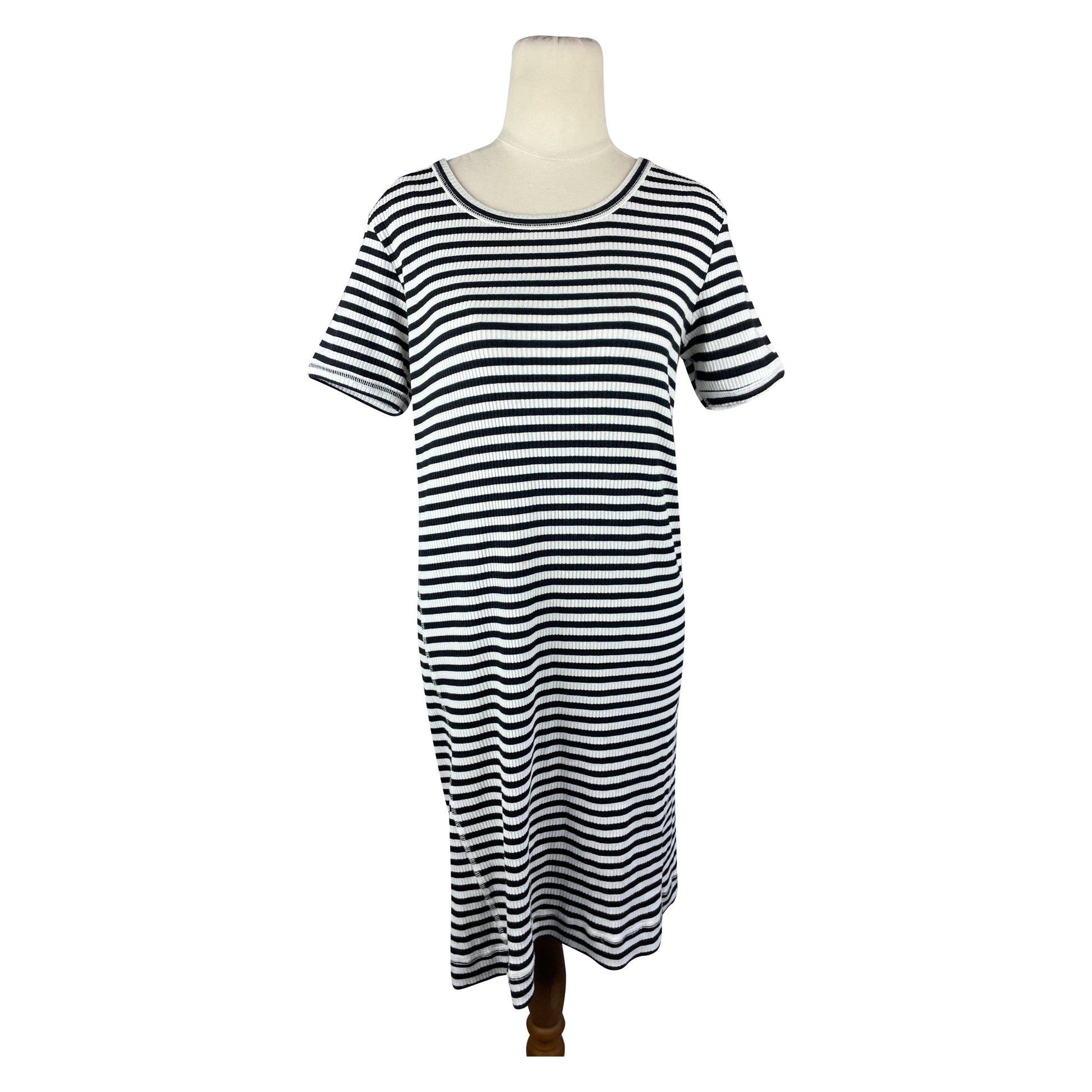 Storm white dress w black stripes | size 12
