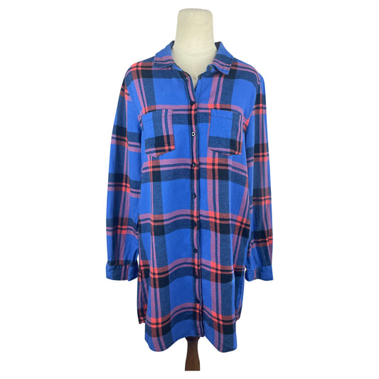 Supre blue tartan shirt | size 8