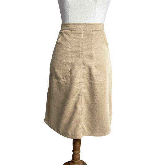 Ted Baker camel suede- skirt | size 3 or NZ 10-12