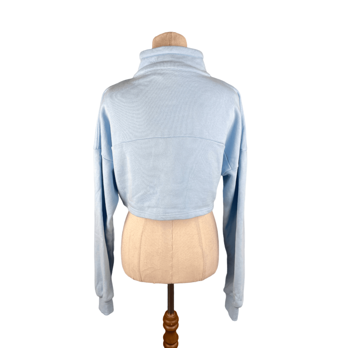 Tiger Mist blue cropped hoodie | size S