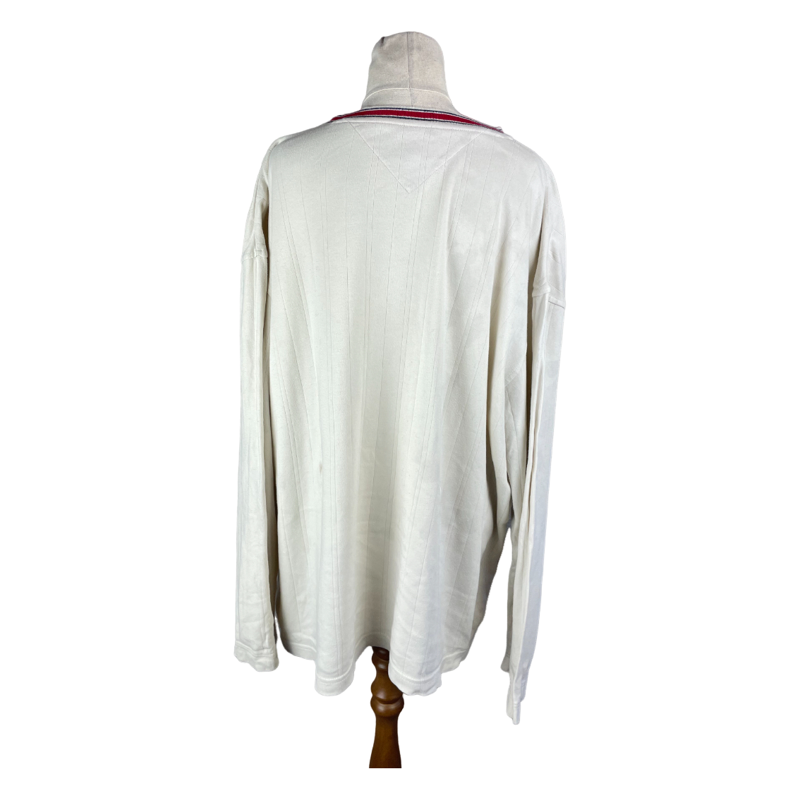 Tommy Hilfiger white V neck sweater | size 12-14