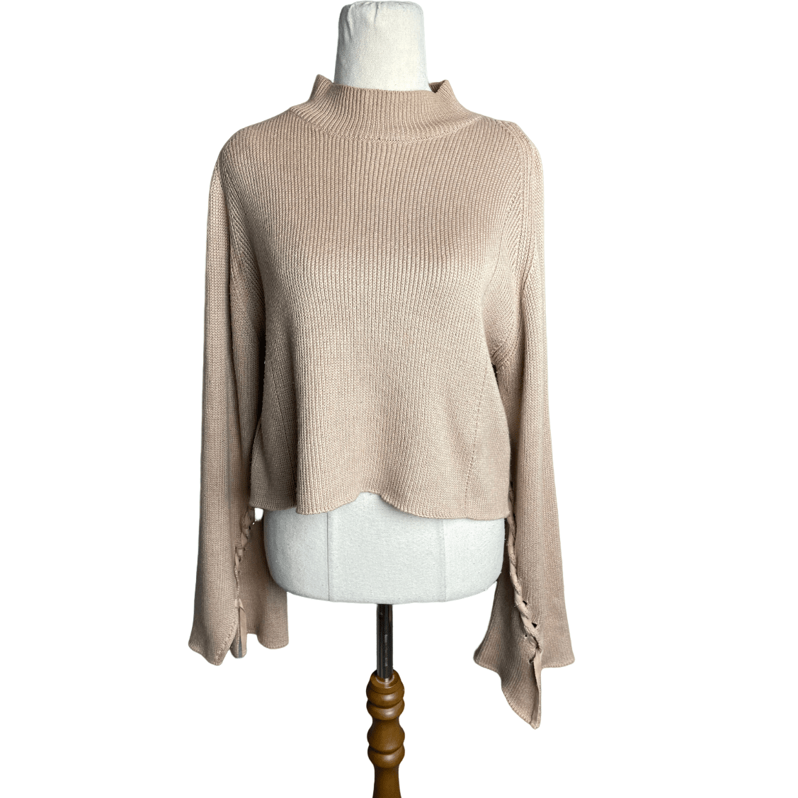 Topshop beige knit jumper | size 10