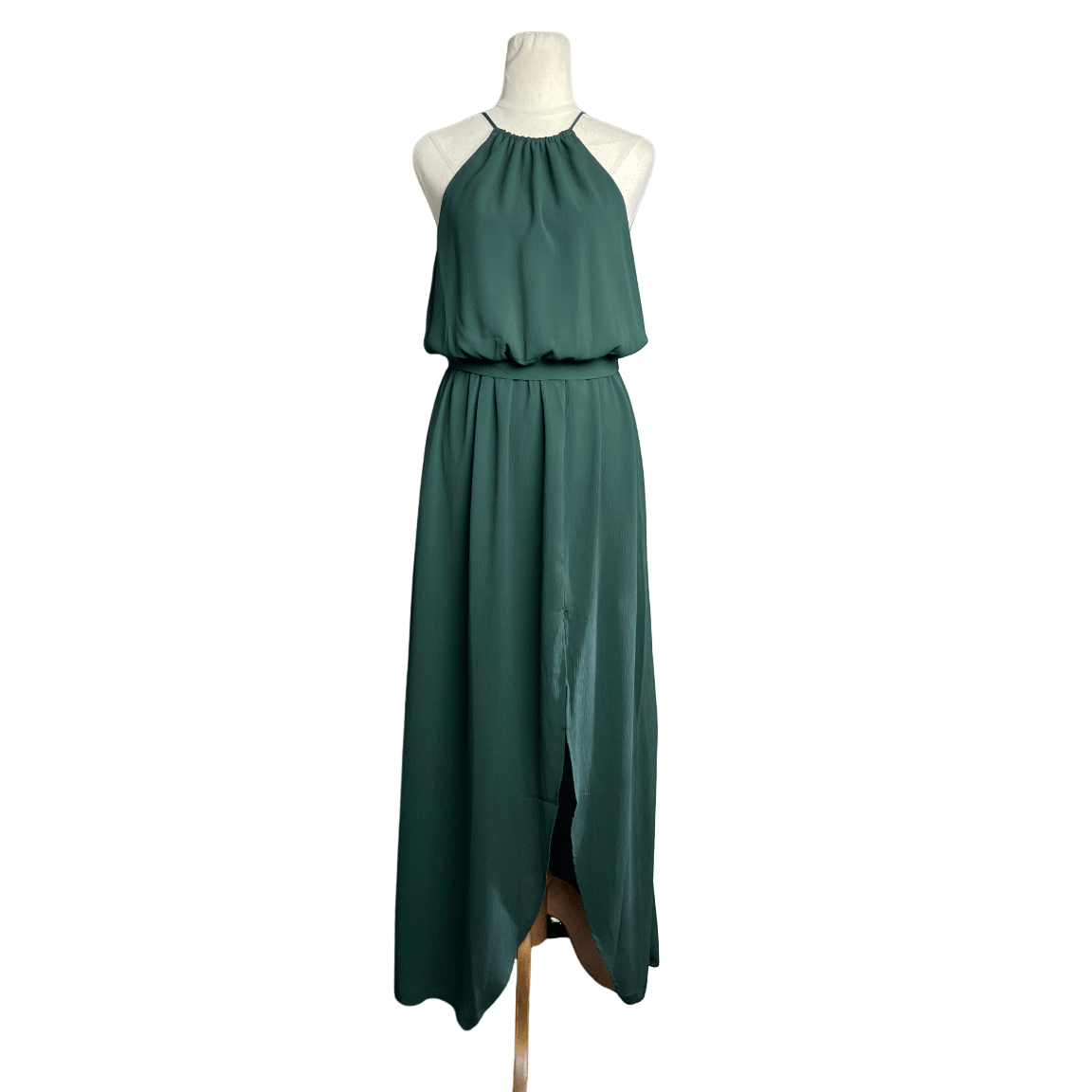 Tussah emerald dress | size 10