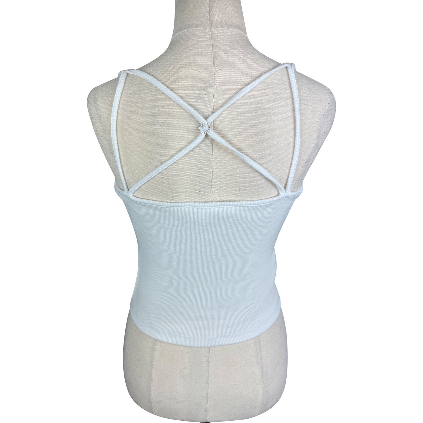 Witchery white cropped vest top | size 10-12