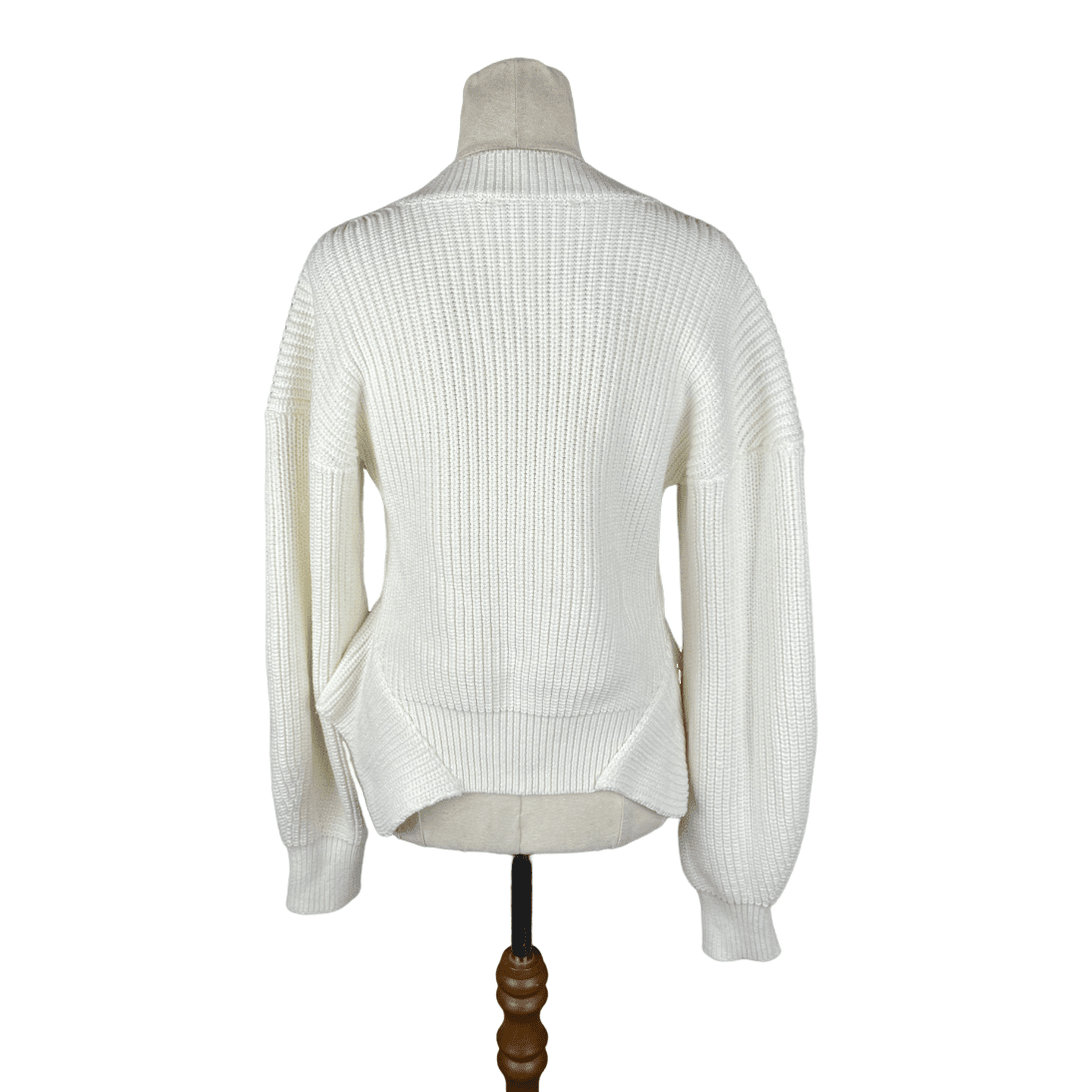 Zara cream wool-blend knit jumper | size 10-12