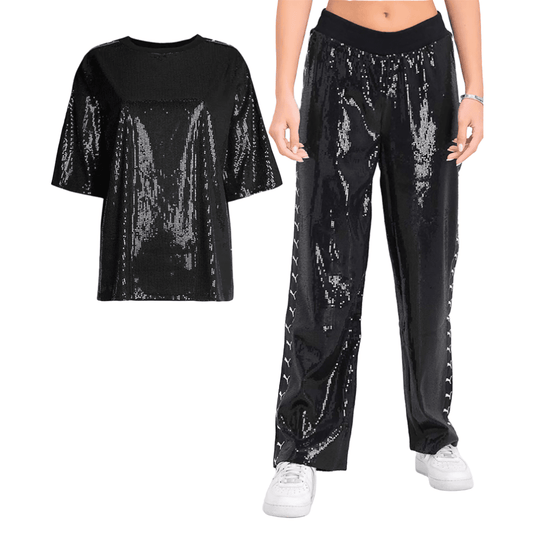 Puma black sequin set | size 8