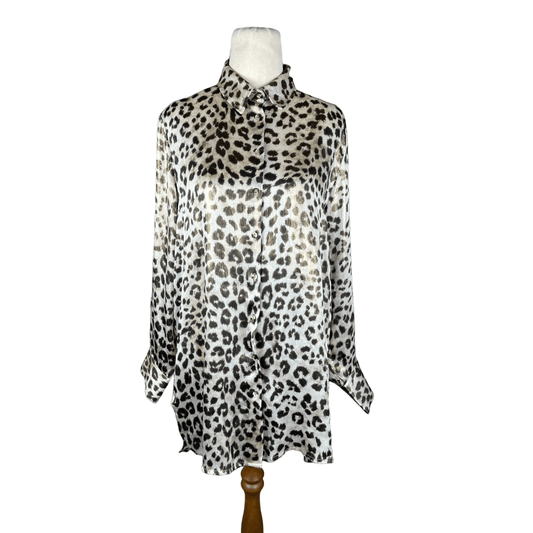 Zara leopard print shirt | size 8-10