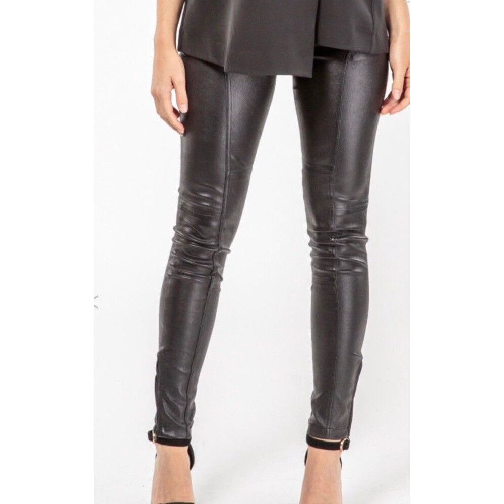 Sass & Bide black leather pants | size 6 - RRP $379