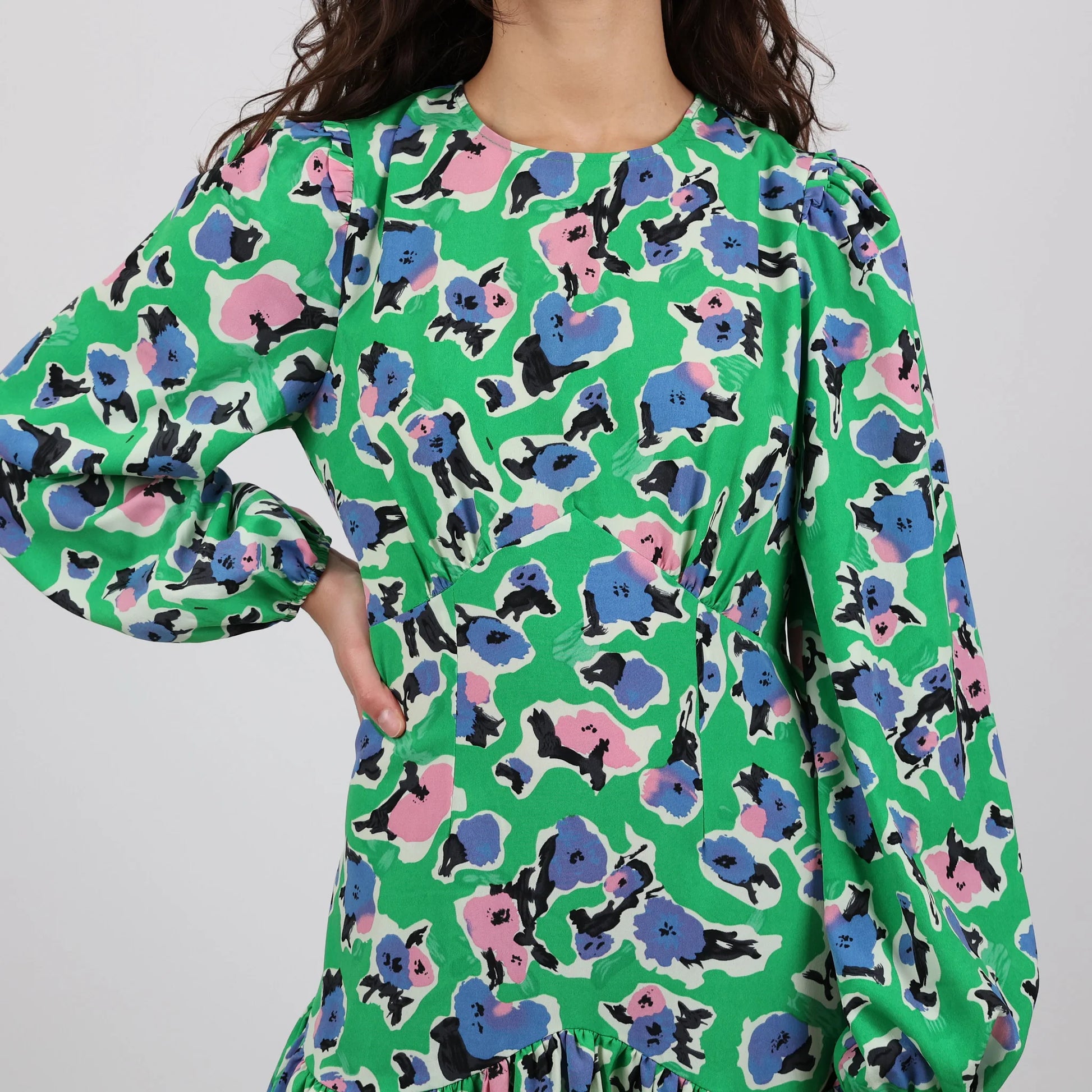 Never Fully Dressed green print dress | size 8