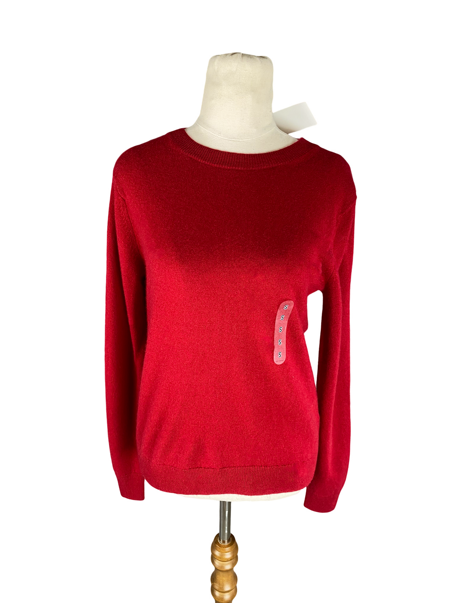 BNWT - Uniqlo crew neck 100% cashmere sweater in red  | size small - RRP $129 AUD