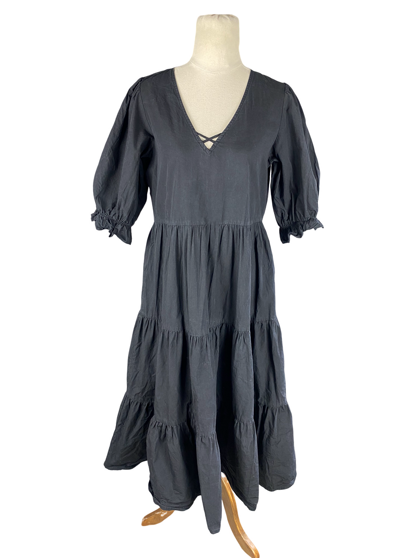 Among tiered black dress | size 8