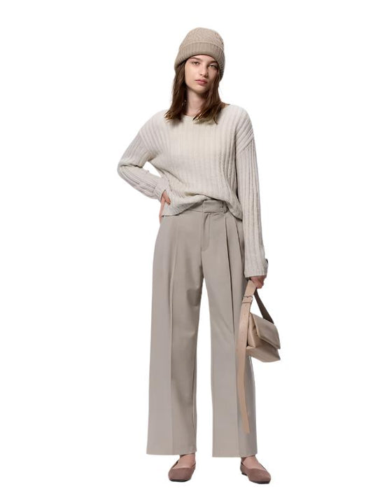 BNWT - GU by Uniqlo Beige wide leg pant | size 32