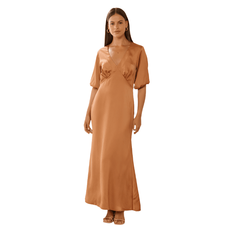 NEW with label - Atmos&Here Jade Satin Midi Dress | size 10