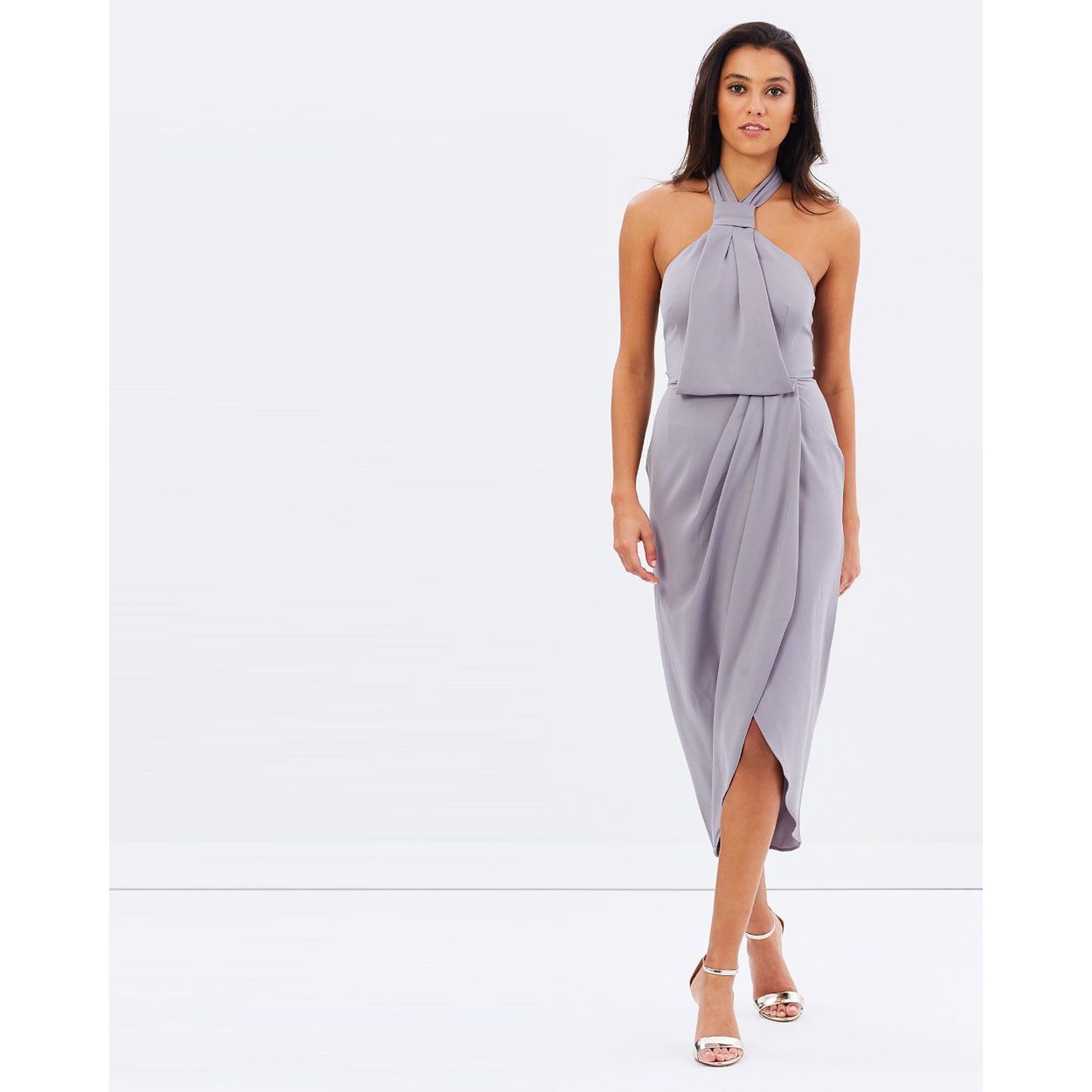 NEW - Shona Joy halter neck gown | size 8 RRP $280