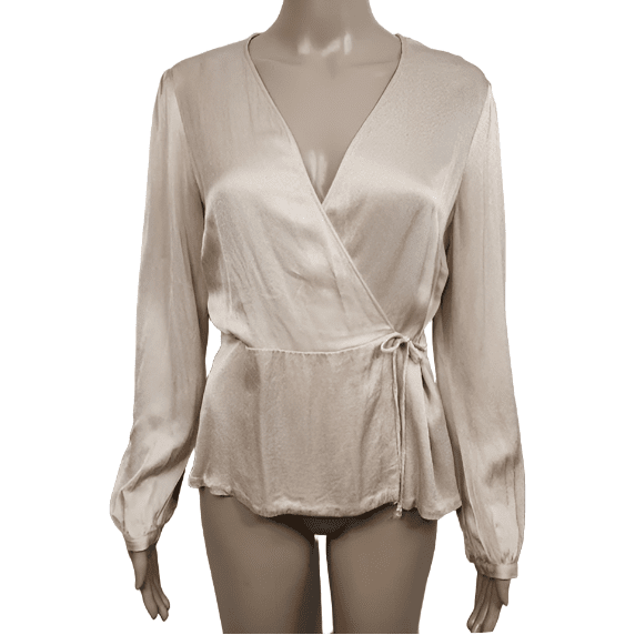 Zara satin-look wrap top | size 10-12