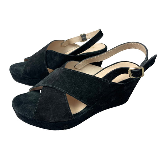 Mi Piaci black platform heels | size 9.5 or EU 40