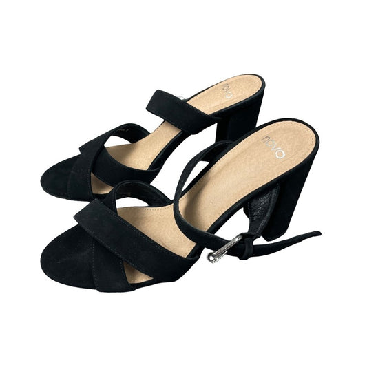 Novo black open toe heels | size 7 or EU 37-38