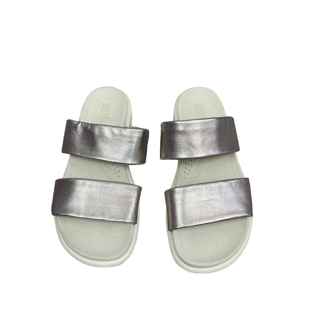 Cassini metallic strap sandals | size 9 or EU 40