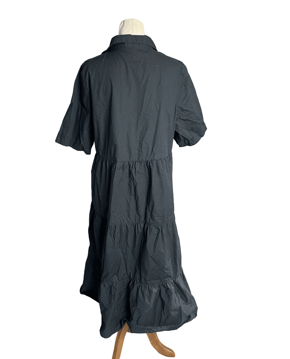 Monki black shirt dress | size 12-14