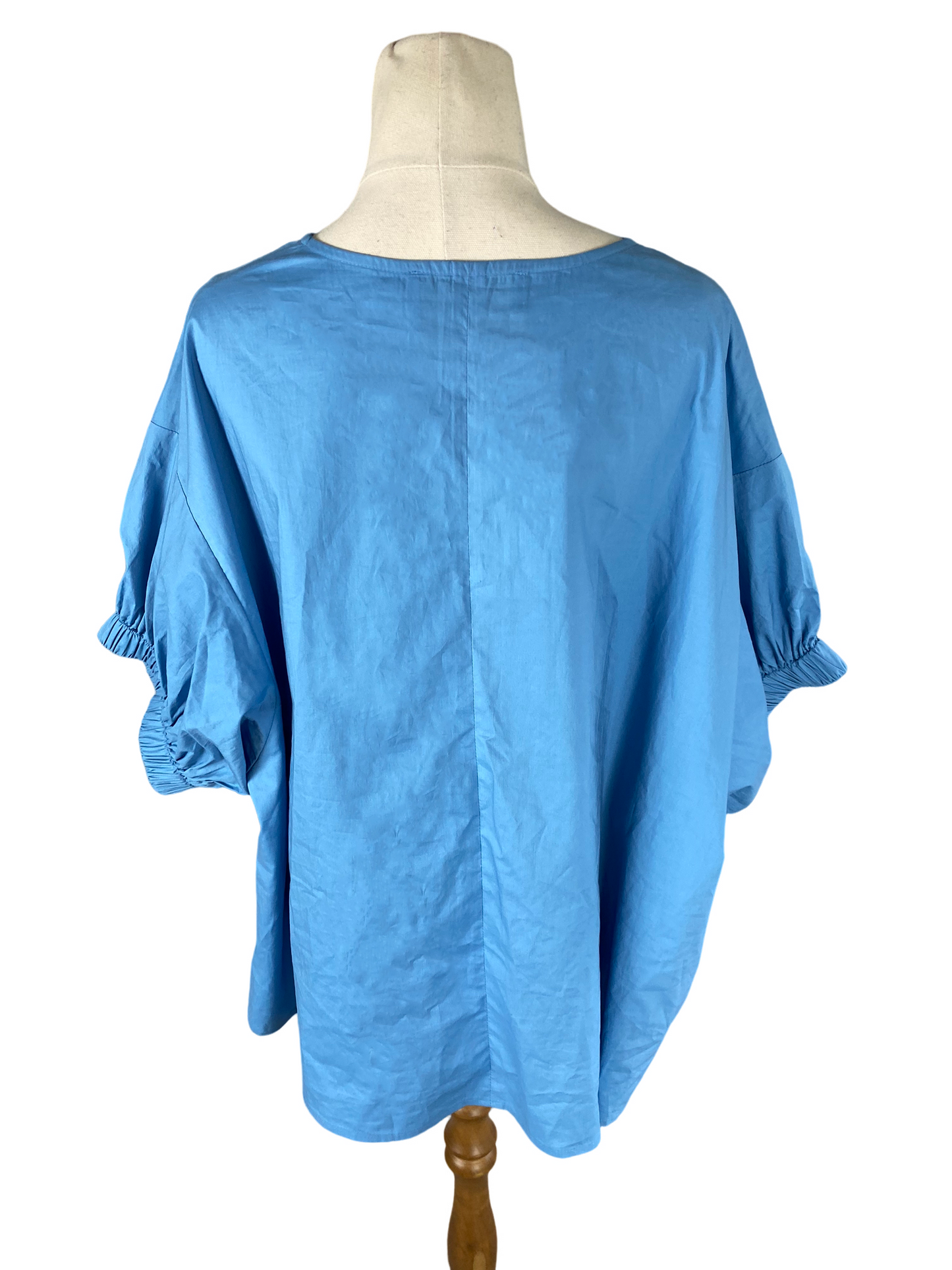 Ricochet blue short sleeve top | size 14