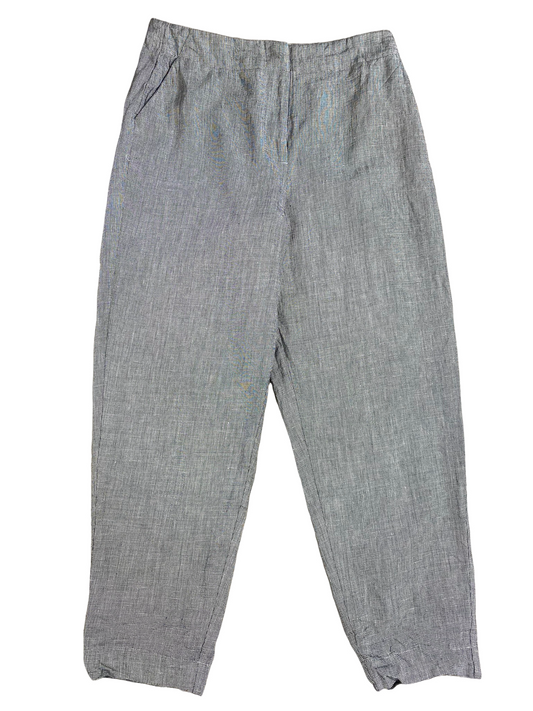 Max grey wool and linen blend pants | size 12