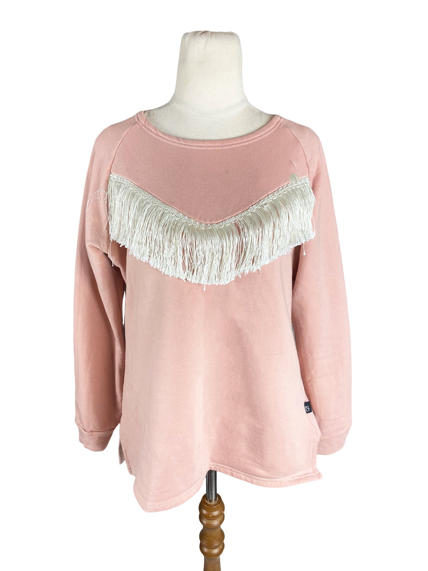 Kilt pink fringe jumper | size 12