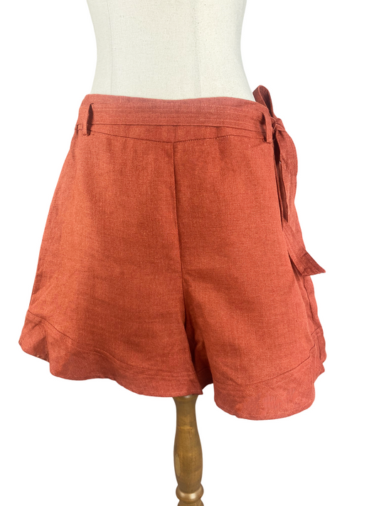 Witchery 100% linen shorts | size 12