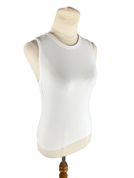 Lululemon scrunch white tank | size 8