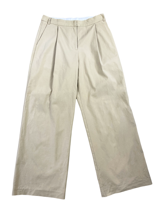 Superette beige full length wide leg pants | size 10