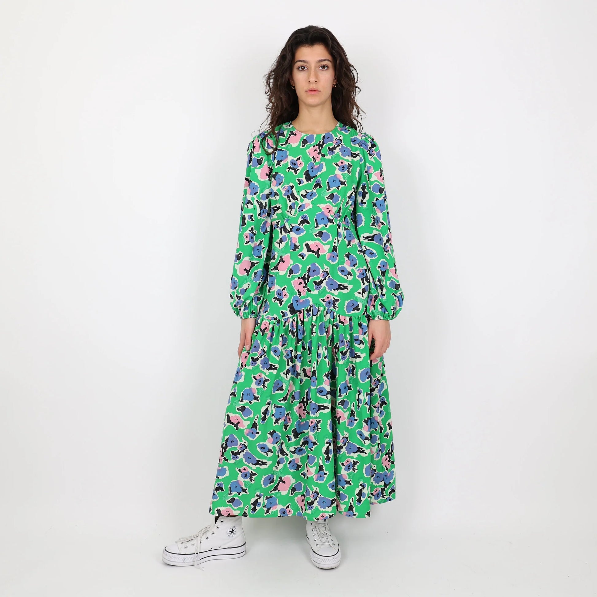 Never Fully Dressed green print dress | size 8