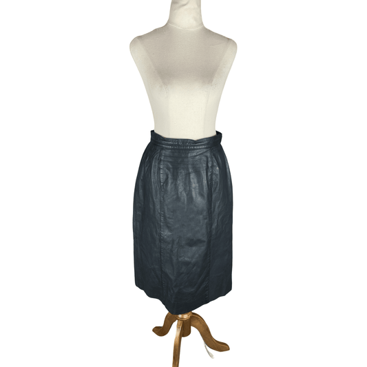 Leather midi skirt | size 6