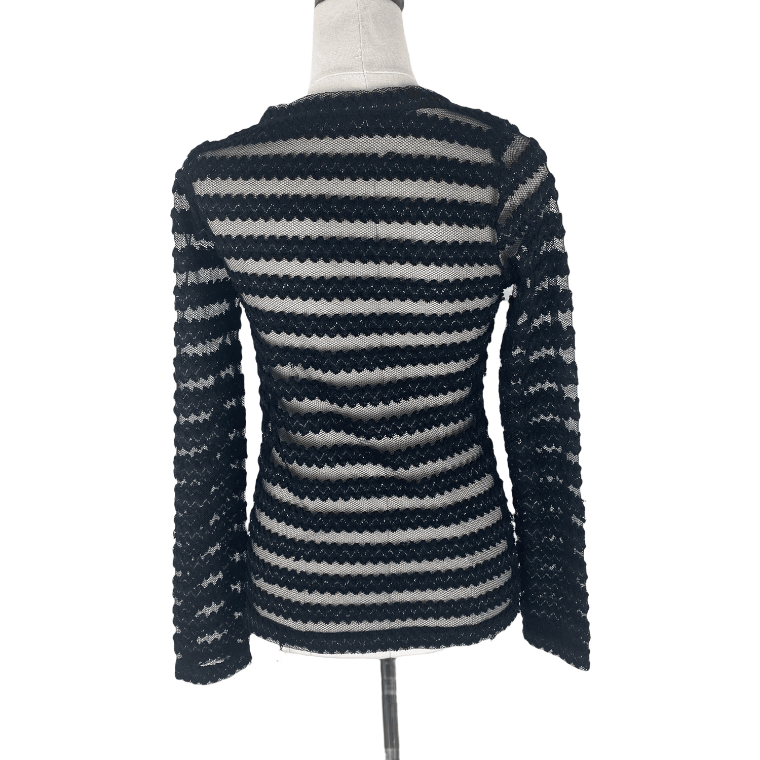 Ruby black striped top | size 6