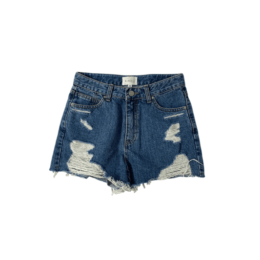 W April denim shorts